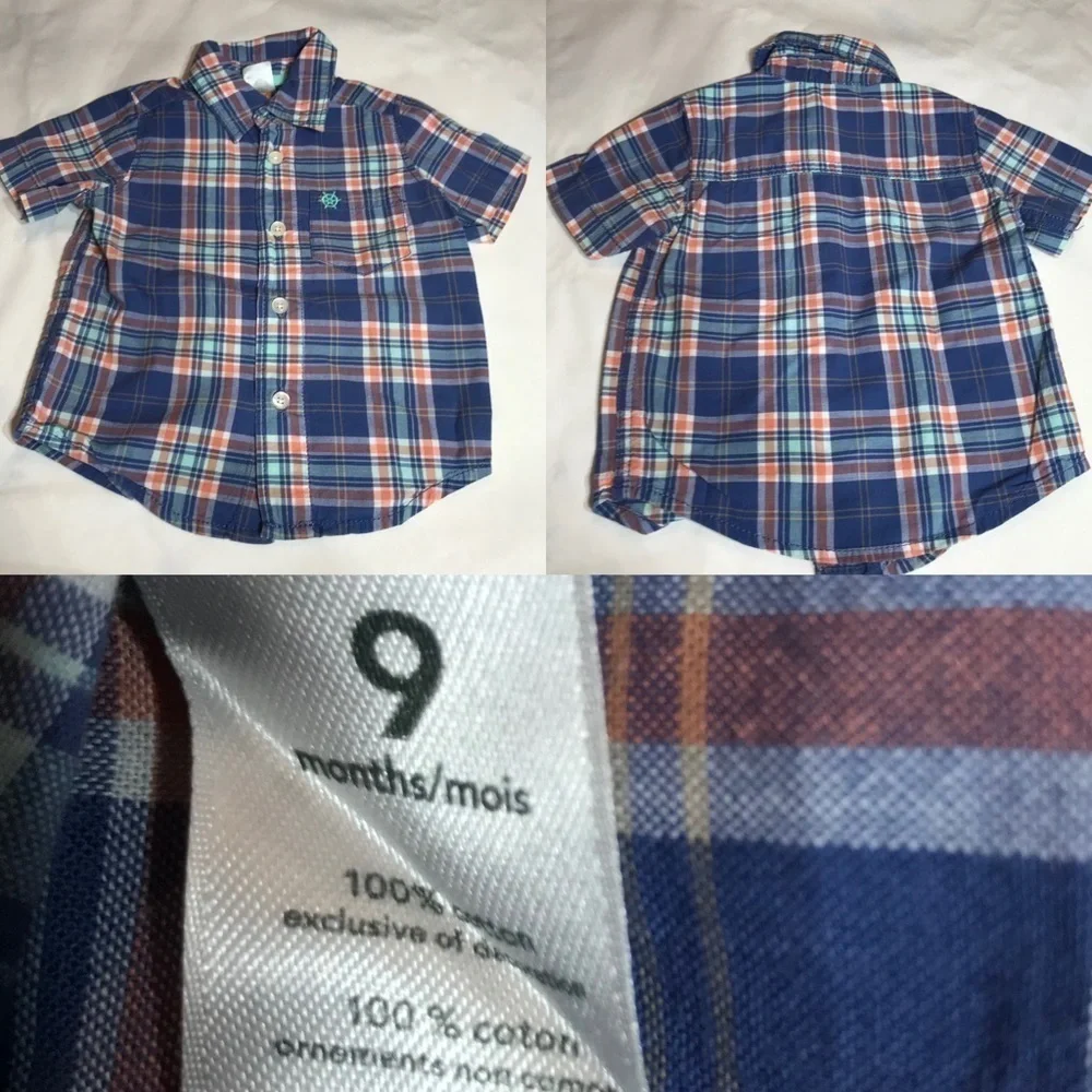 Baby Boy 3 Top Bundle Size 6-9 Months multicolor casual kids clothes